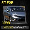 Rear Right Door Left Side Pillar Molding Trim Black For 2012-2015 Honda Civic