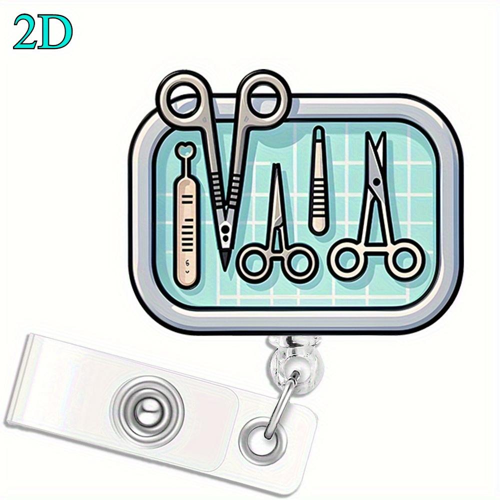 

Милый клип для бейджа медсестры с очаровательным медицинским дизайном, идеально подходит для медсестер и врачей. прозрачный