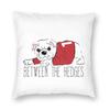 Between The Hedges Bulldog Pillowcase Polyester Linen Velvet Creative Zip Decorative Throw Pillow Case Sofa Seater