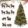 Christmas Tree Hanging Decorations Black Goat Ornament, 2D Acrylic Festive Party Supplies for Pendant, Decorative Car Accessory Holiday Home