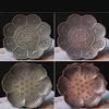 3Pcs Vintage Metal Cigarettes Holder Incenses Stick Holder Handcraft Incenses Burners with Flower Base Ashes Catcher