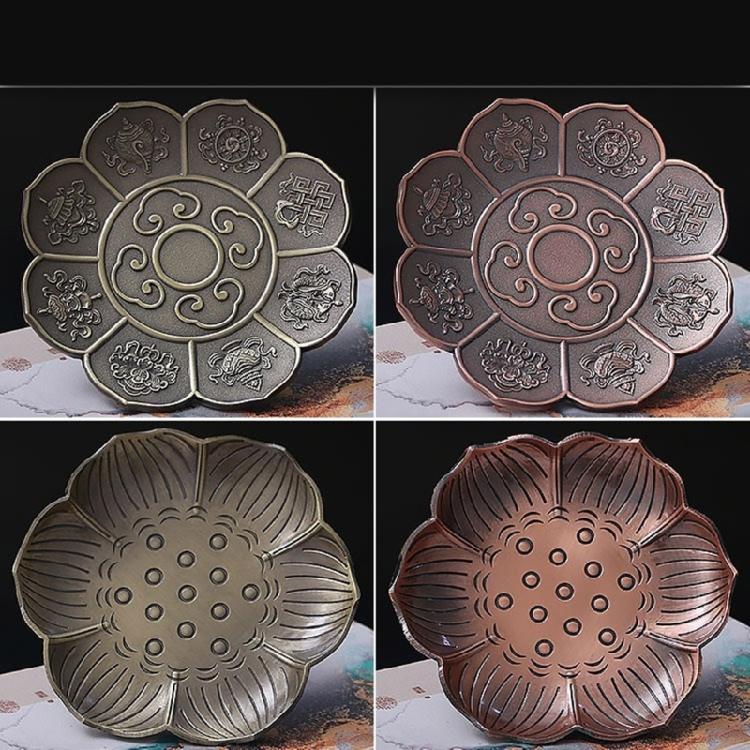 3Pcs Vintage Metal Cigarettes Holder Incenses Stick Holder Handcraft Incenses Burners with Flower Base Ashes Catcher