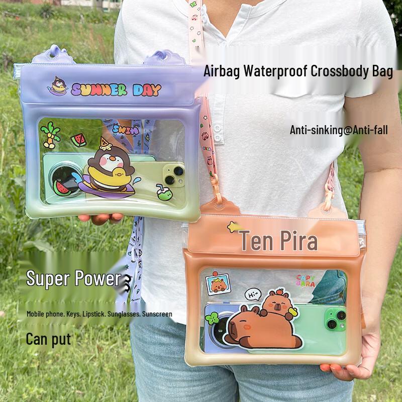 Cartoon Floating Waterproof Phone Waist Pouch (6-Pack)
