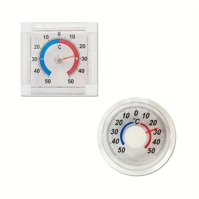 No Battery Dial Thermometer Indoor Outdoor Window Wall Mount -50C to 50C Temperature Gauge Gift for Home Office Use