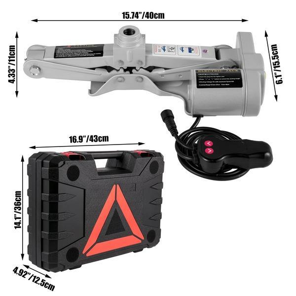 2 Ton/3 Ton Electric Car Jack Lifting Set DC 12V Car Scissors Floor Jacks Kit Air Pump SUV Auto Car Repair Tool