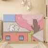 Cute Pet Door Mat Door Scraping Dirt Mat Household Non-slip Wear-resistant Clipped Silk Floor Mat