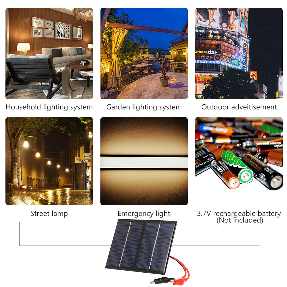 Incarcator Solar 1.5W/12V Cu Aligator Panou Compact Policristalin Pentru