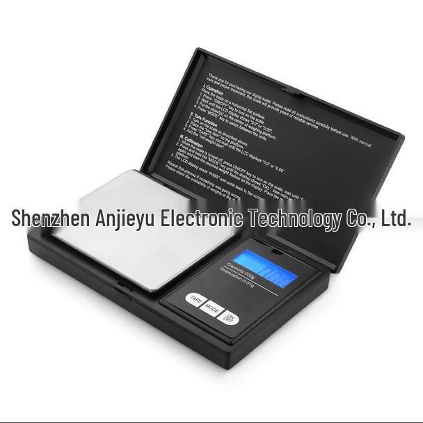 Portable Digital Jewelry Scale with Flip Cover, 500g Capacity, Ideal for Gold & Diamonds