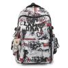 New Graffiti Niche School Bag for Junior High and High School Boys, Lightweight Spine Protection, Lightweight Large Capacity Design Laptop Backpack