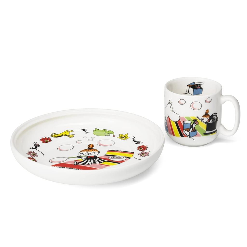 Moomin by ARABIA Dinnerware Set Little My 1023463 [Officially Imported] Children's (Mug & Plate) - (Boxed)