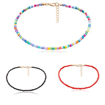 Women'S Bohemian Colorful Beads Pendant Necklace Jewelry