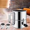Hand Crank Powder Sugar Sifter Stainless Steel Flour Sieve Clumps Break Up Flour Strainer  Pastries