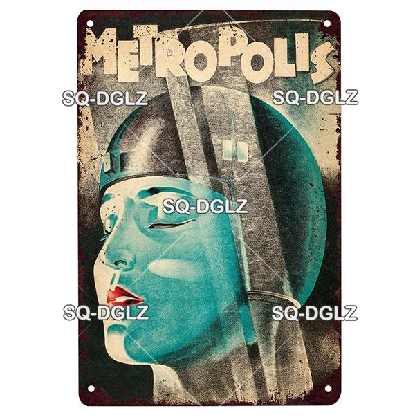 Movie Poster Metal Sign Metal Poster Tin Sign Plaque Metal Vintage Wall Decor for Bar Pub Club Man Cave Metal Signs(20x30cm)
