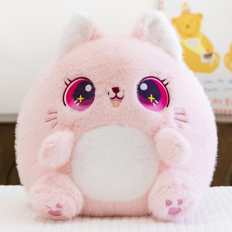 Eyes Stars Cute Cat Plush Toy Cartoon Pillow For Bedroom And Decor Lounge