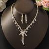 Accessories Full Of Zircon Bridal Jewelry Set Temperament High-End Earrings Necklace Jewelry Set
