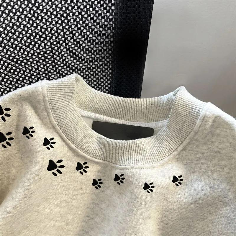 Kadın Oversize Polar Kalın Gevşek Bisiklet Yaka Günlük Kazak Uzun Kollu Kışlık Sweatshirt Üst