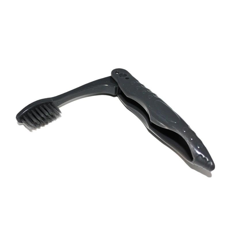 

5pc/Pack Plastic Travel Folding Toothbrushes Portable Charcoal Brushes With Soft-Medium Bristles Suitable For Travel Camping Use