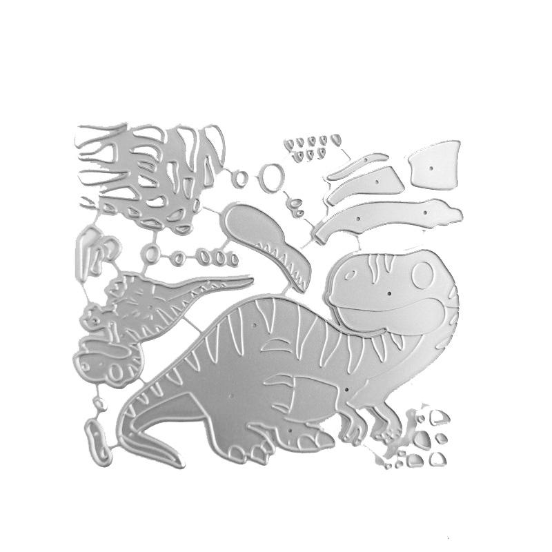 2 Dinosaur Velociraptor Design Style Metal Cutting Die Stencil for DIY Scrapbooking Album Photo Embossing Paper Card Craft Decor