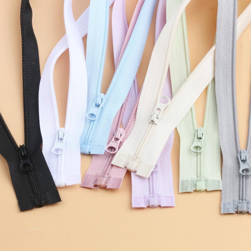 1PC Sewing Zips for DIY Clothing Single Open Tail 40cm Nylon Zippers Colourful Sewing Accessories 3#