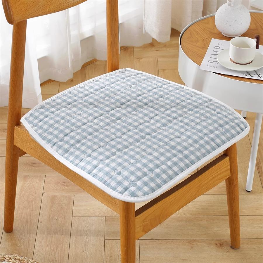 Cotton Chair Cushion Breathable Office Chair Pad Simple Dining Chair Cushion All Season Use