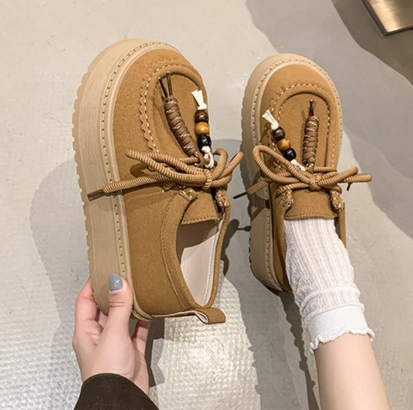 Fashion 2025 Designer Shoes for Woman Footwear Autumn Soft Loafers with Fur Slip-on Dress Fall Slip on Moccasin Floc Zapatillas De Mujer