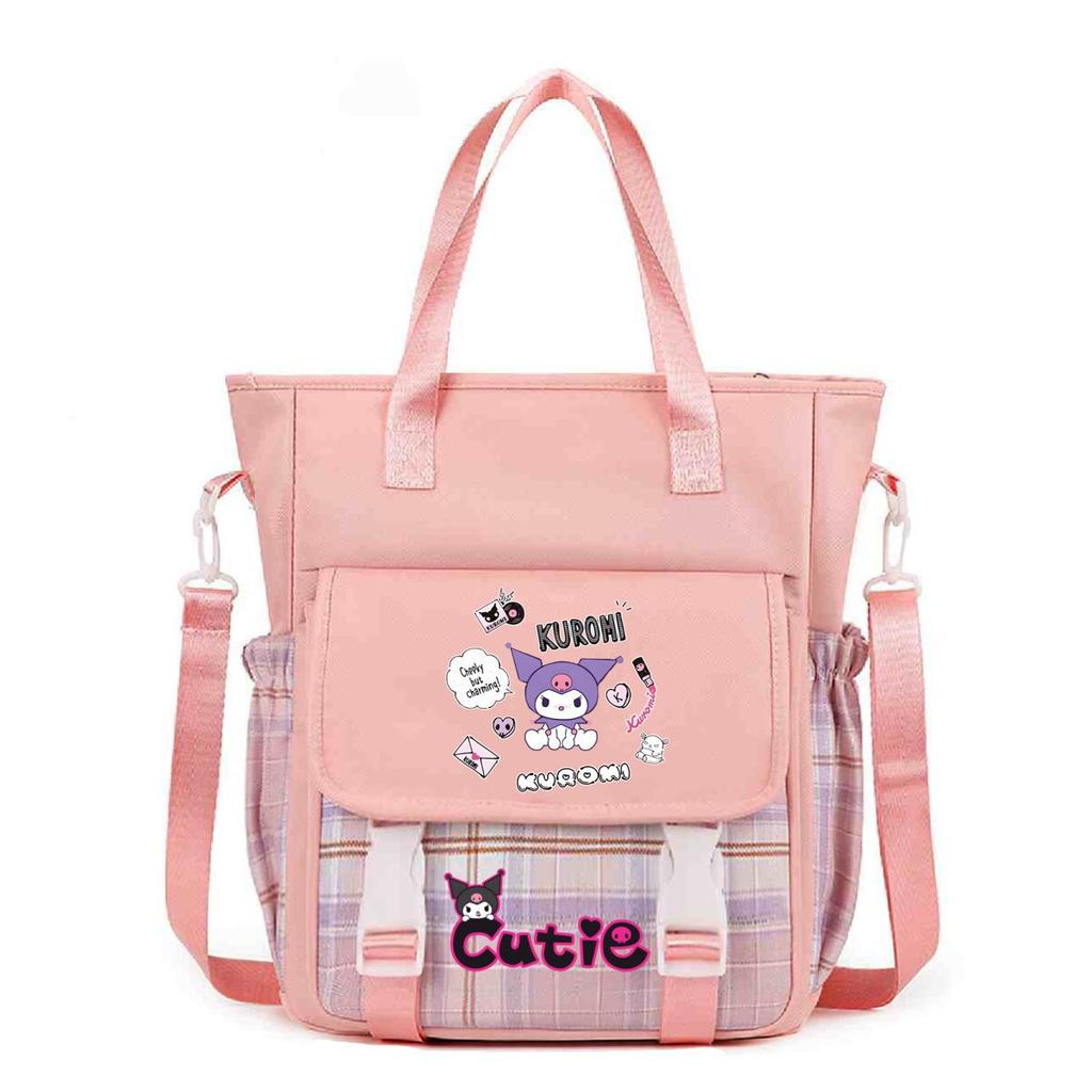 Crossbody Bag Student Class Book Holder Extra Large Bag Shoulder Make-Up Bag Cute Cartoon Printed Crossbody Bag