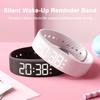Montre Réveil Fitness IP65 Étanche Multifonctionnelle Recharge USB Numérique Silencieuse Vibration