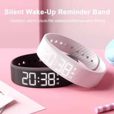 Fitness Wecker Uhr IP65 Wasserdicht Multifunktional USB Aufladung Digital Lautlos Vibration
