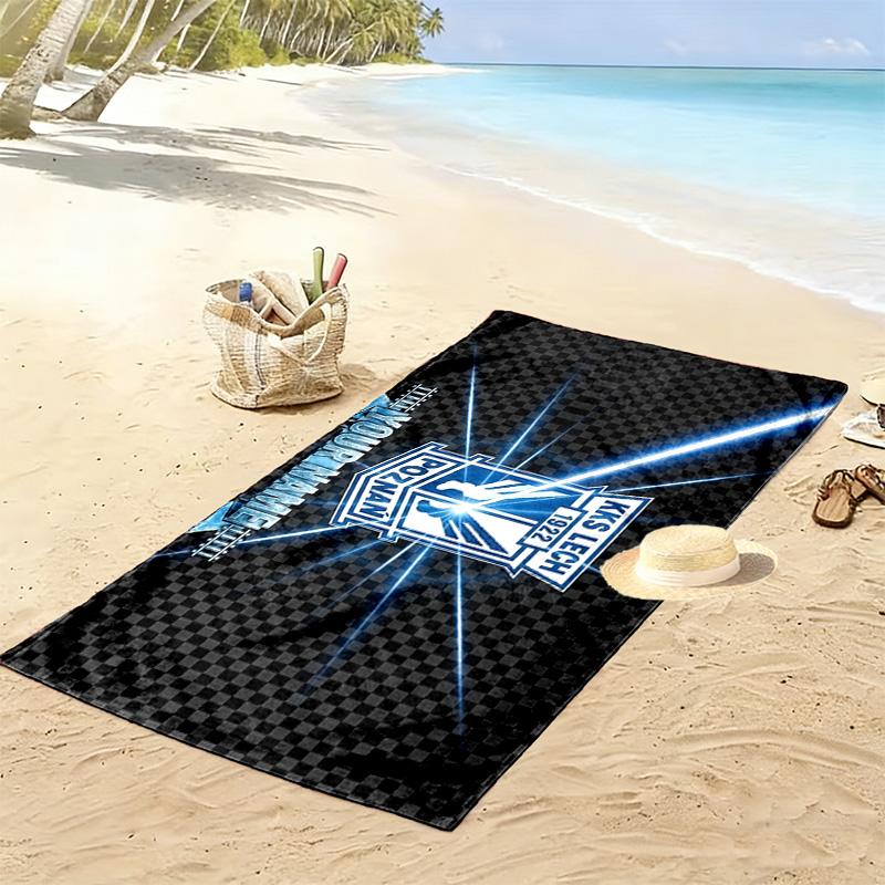 Lech Poznan Print Beach Towel, Large Soft Quick Dry Towel for Beach Camping Swimming