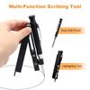 Multi-function Scribing Tool Set- Construction Pencil For DIY Woodworking, Deep Hole Woodworking Pencil, Scriber Line Maker Tool