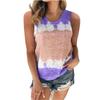 Women's Plus Size Camisole Summer Casual T-shirt Striped Printing Vest