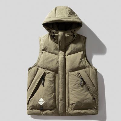 Modische Herbst Winter Ärmellose Mäntel Herren Oberbekleidung Mit Kapuze Lässig Dick Warm Weste