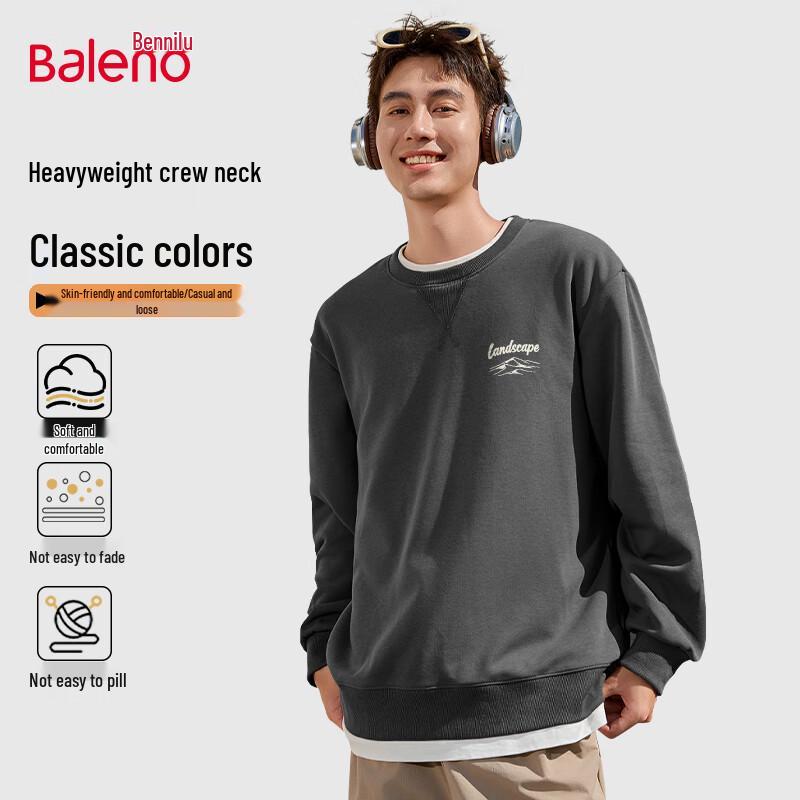 Baleno Men's Autumn Graphic Crew Neck Sweatshirt