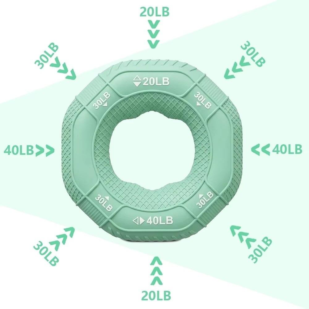 10LB-90LB Finger Trainer Ring Silicone Hand Exercise Ring Durable Hand Gripper Ring Stress Relief
