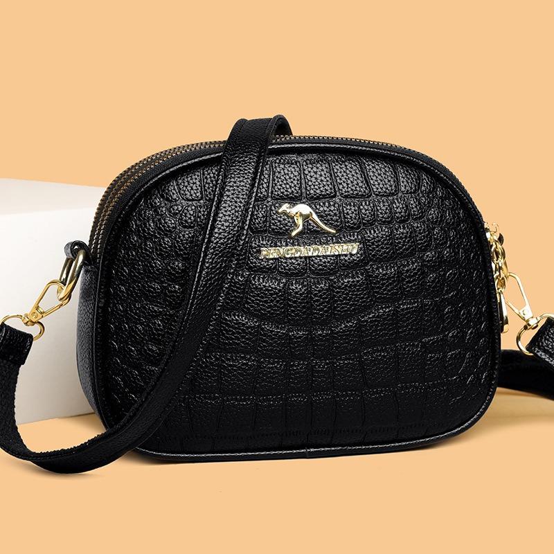 Women's bag simple and fashionable small round bag spring and summer shoulder bag lightweight mobile phone bag