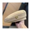 New Korean Autumn and Winter Woolen Beret Women's Retro Versatile Fashion Love Metal Painter Hat Academy Style