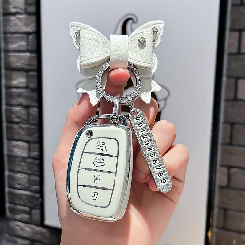 Car Remote Key Case Cover Protect Shell Fob For Hyundai Creta Ix35 Ix45 I10 I30 I40 Tucson Santa Fe Rena Sonata Elantra Azera