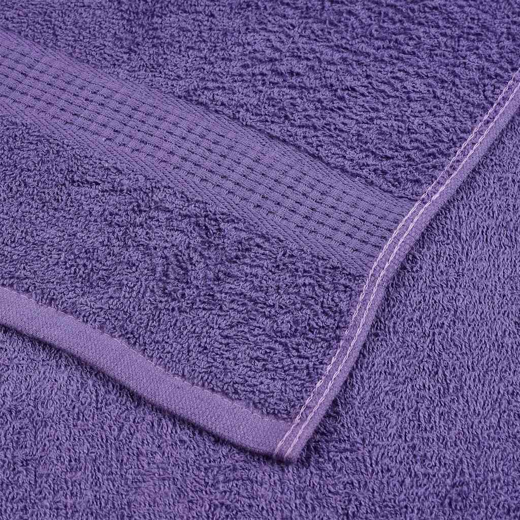 Vidaxl Ręczniki Prysznicowe 10 Szt. Fioletowe 360 Gsm 100% Bawełna