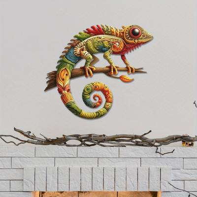 Decorazione Gecko Arrampicamuri Fatto a Mano Opera d'Arte Lucertola Impermeabile Resistente ai Raggi UV Decorazione Lucertola per Esposizione Interna/Esterna