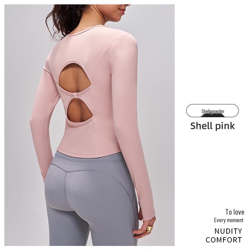 Damen Slim Fit Langarm Yoga Top - Herbst Winter Kollektion