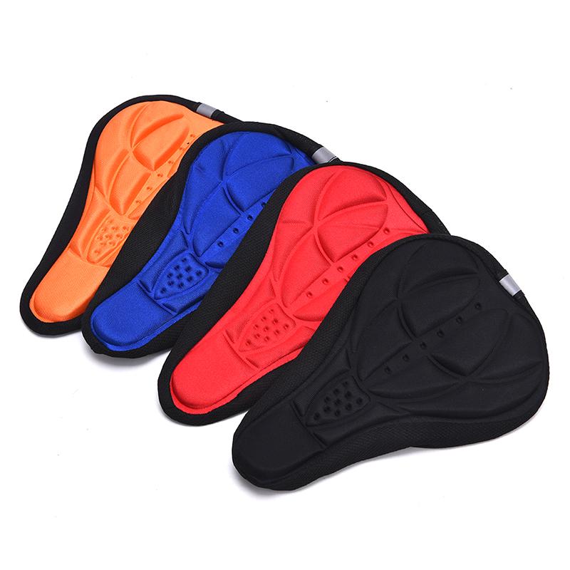 Bicycle Silicone 3D Gel Saddle Seat Cover Pad Padded Soft Cushion Comfort