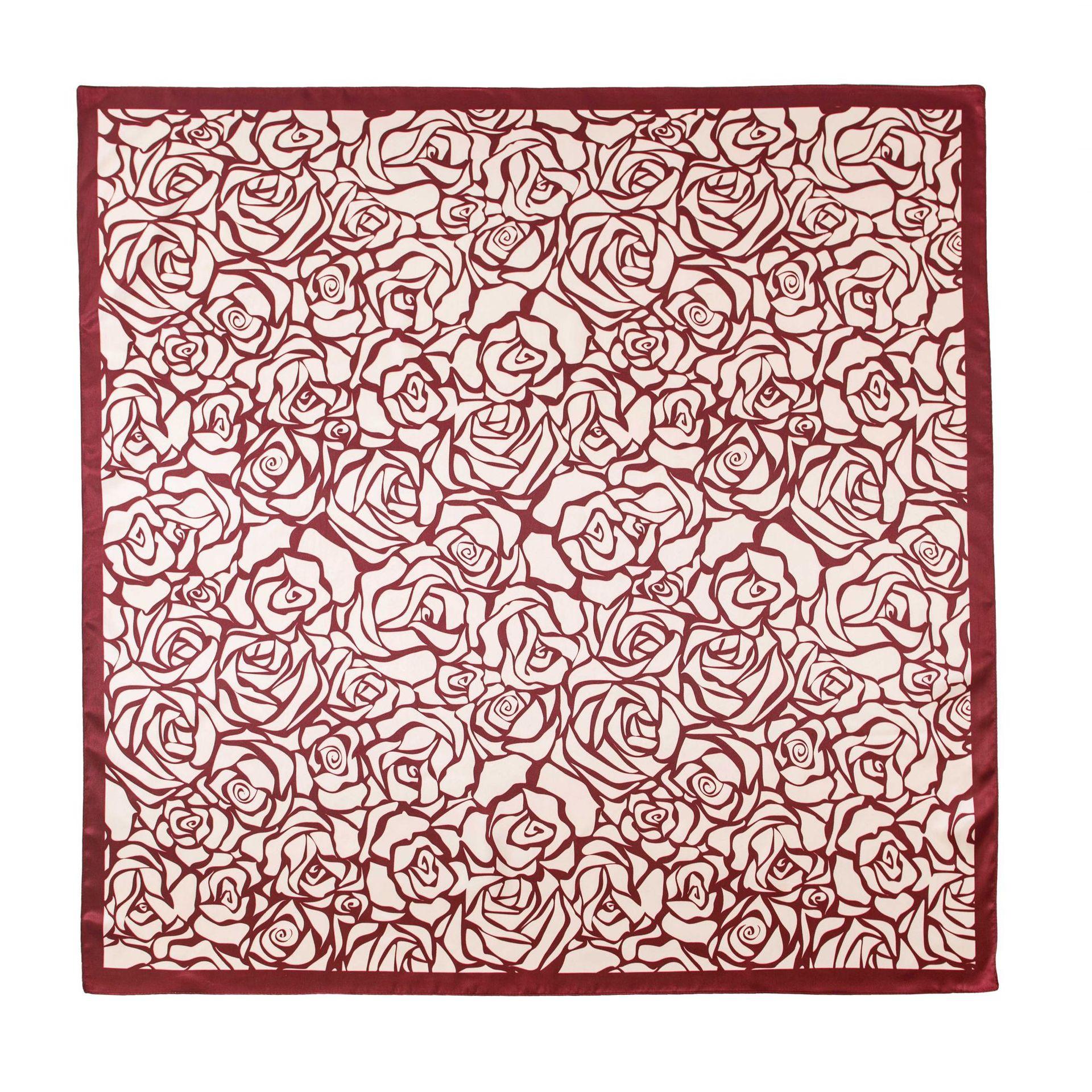 

90 * 90СМ темпераментный имитация шелкового шарфа весенний сочетающийся с рубашкой печатный шарф маленький квадратный шарф женский 90*90cm