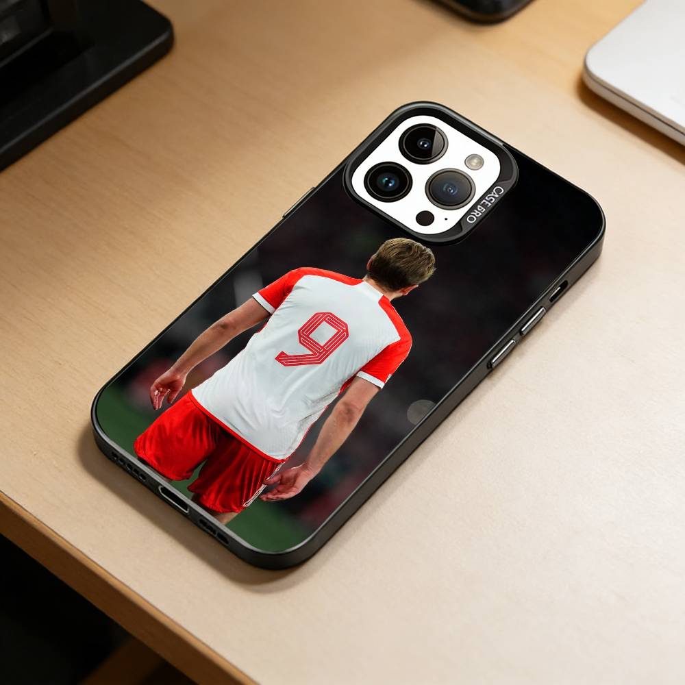 H-Harry K-Kane  Phone Case For iPhone 17,16,15,14,13,12,11 Plus,Pro Max,XS,Colorful Silver Phone case Funda Cover