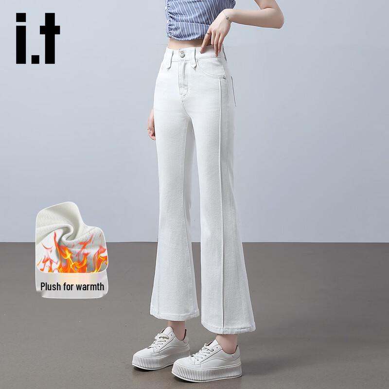 Izzue IT Women s Winter Fleece-Lined Flared Jeans 2XL