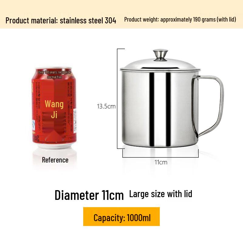 Shengye 304 Stainless Steel Drinking Mug with Lid