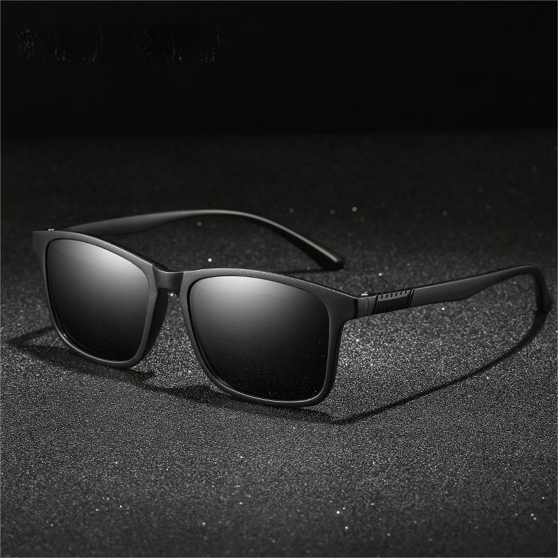 1PC Luxury Men Polarized Sunglasses Vintage Square Ultra Light TR90 Frame Driving Fishing Sun Glasses For Man UV400 Eyewear