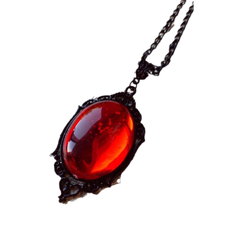 Collana Pendente in Cristallo di Quarzo Gotico Stardust Vintage per Donna