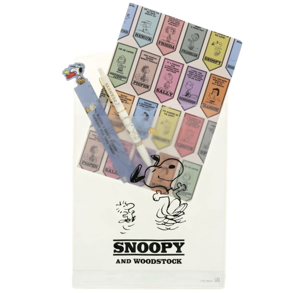Sunstar Stationery Snoopy Stationery American Style S4731816 Set, 8, Ivory,