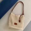 Newest Minimalist Summer Beach Woven Handles Tote Bag For Women Large Capacity Handmade Travel  Shoulder Crossbody Bag CLE
