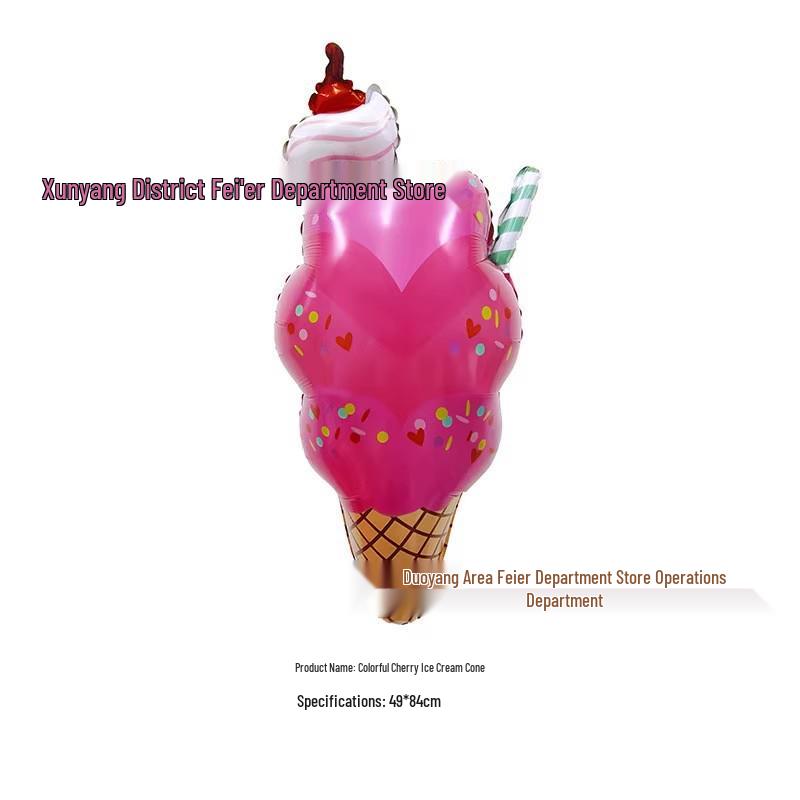 Hawaiian Party Ice Cream Cake and Coke Balloons for Grassland Music Festival